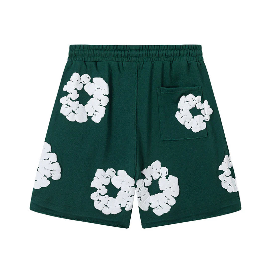 Denim Trs Green Shorts