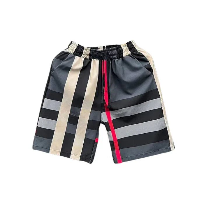 CHEQUERED - SHORTS NAVY